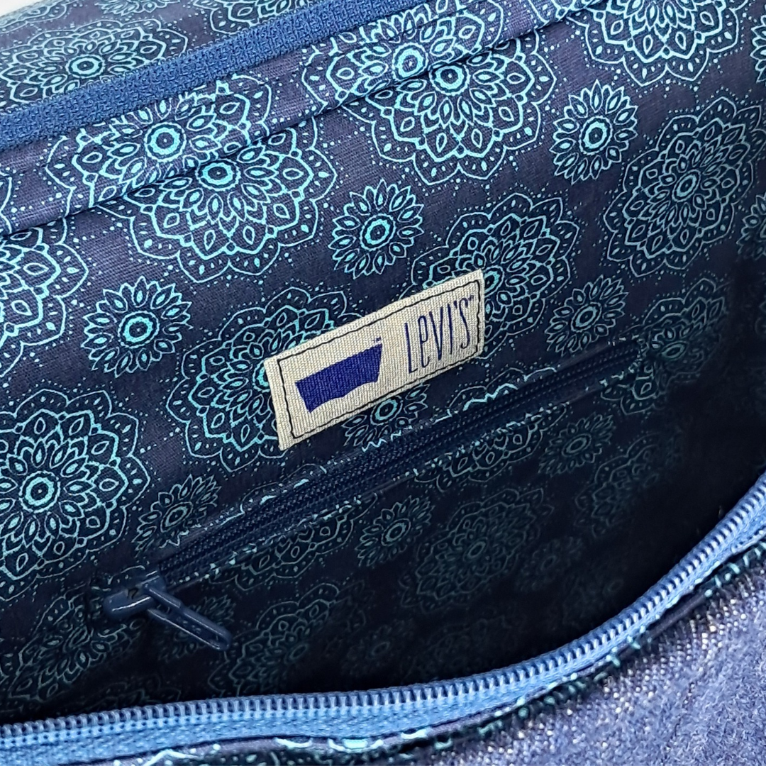 Mochila azul vaquera "Mandalas" - Imagen 7