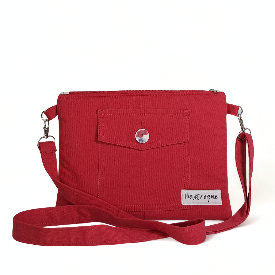 Bolso rojo "Matsuri" - Imagen 3