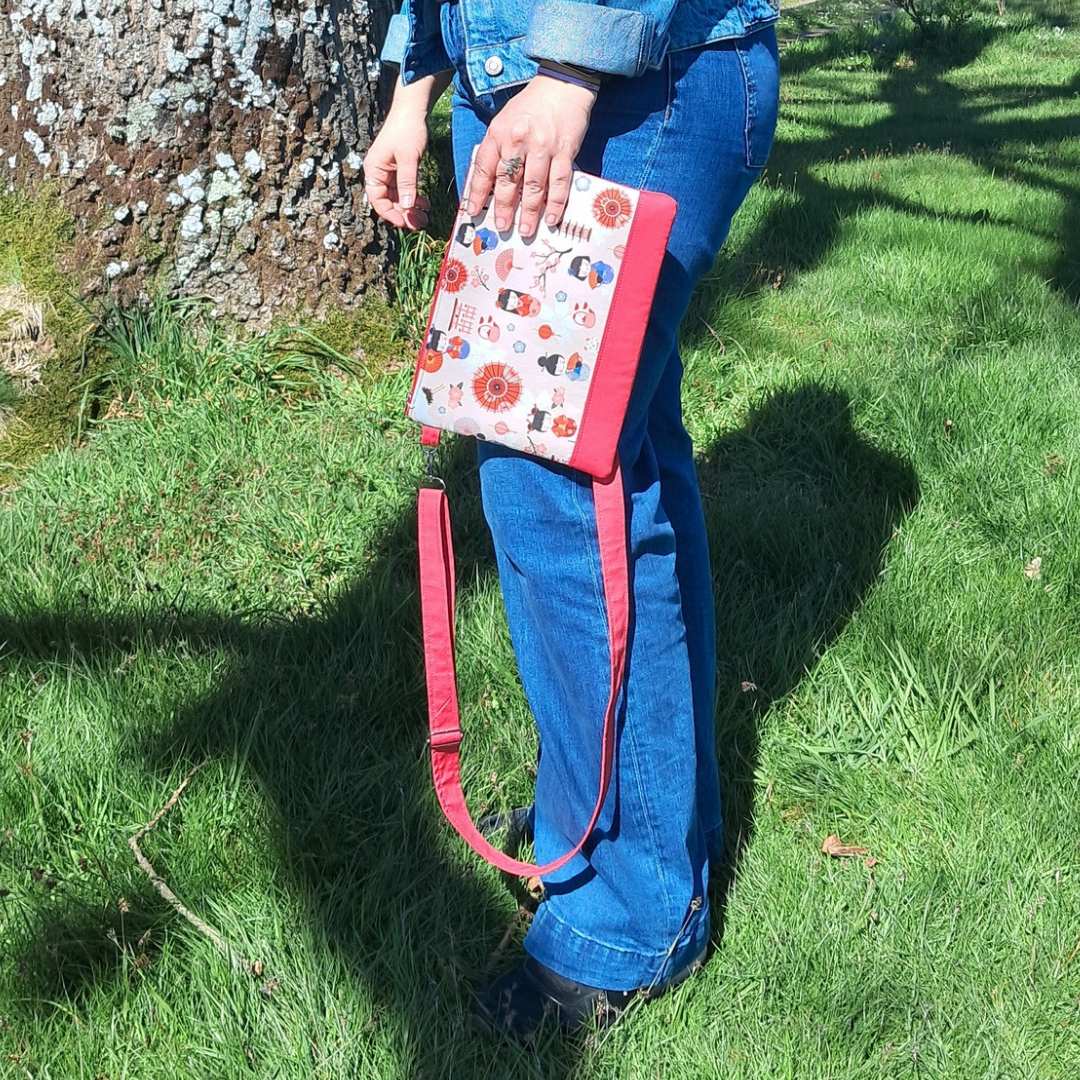 Bolso rojo "Matsuri" - Imagen 6