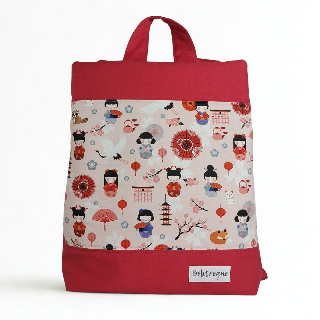 Mochila antirrobo roja "Matsuri"