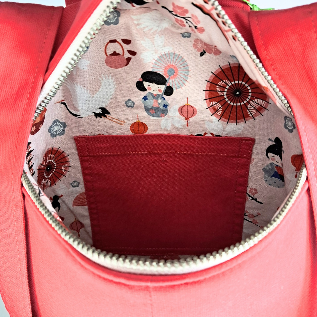 Mochila antirrobo roja "Matsuri" - Imagen 5